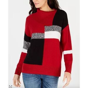 Style & co Colorblocked Envelope-Neck Sweater size 2x. New with tags.